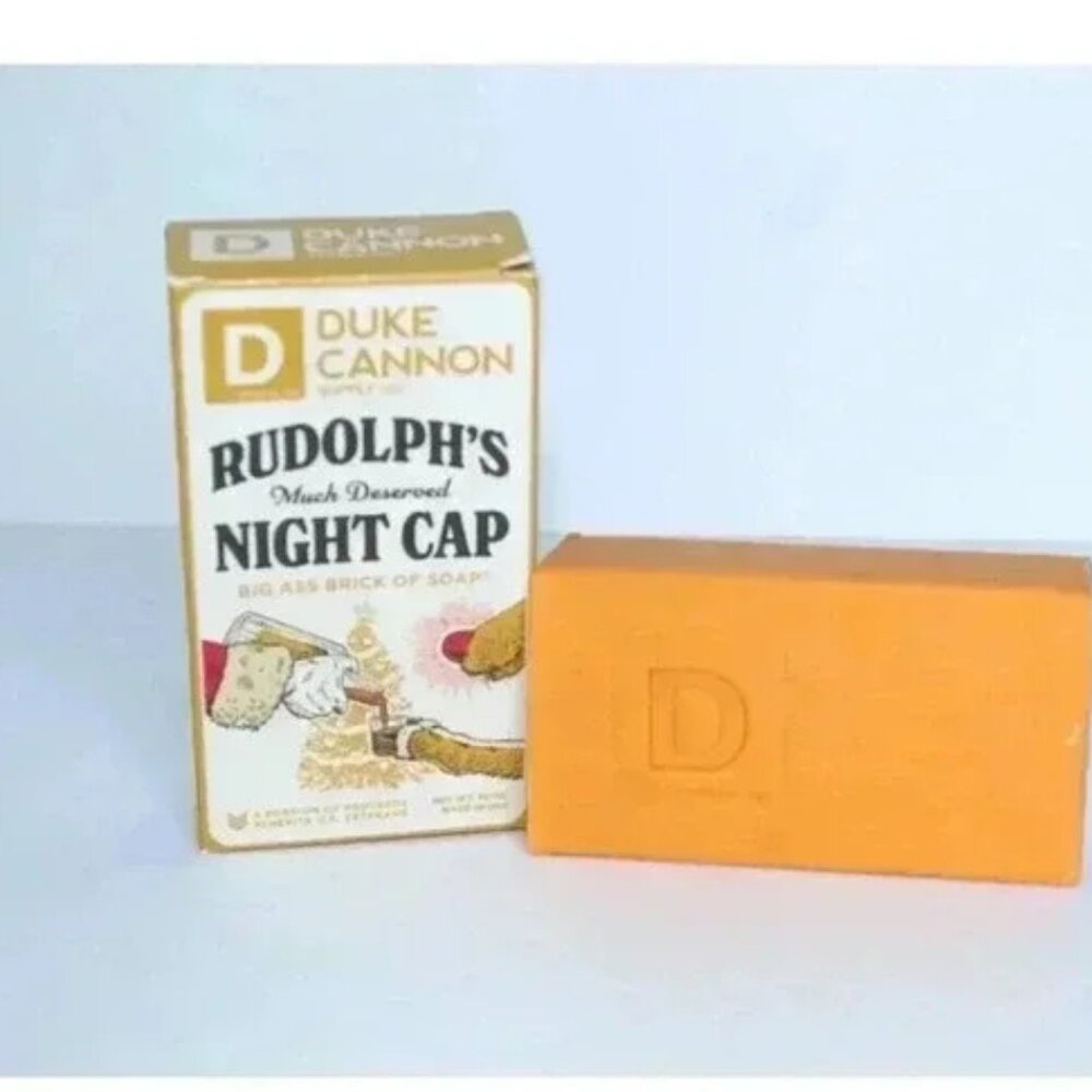 Duke Cannon Supply Co. Rudolph's Much Deserved Night Cap BAR SOAP 10 OZ NEW